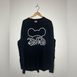 Dad long sleeve in Disney font